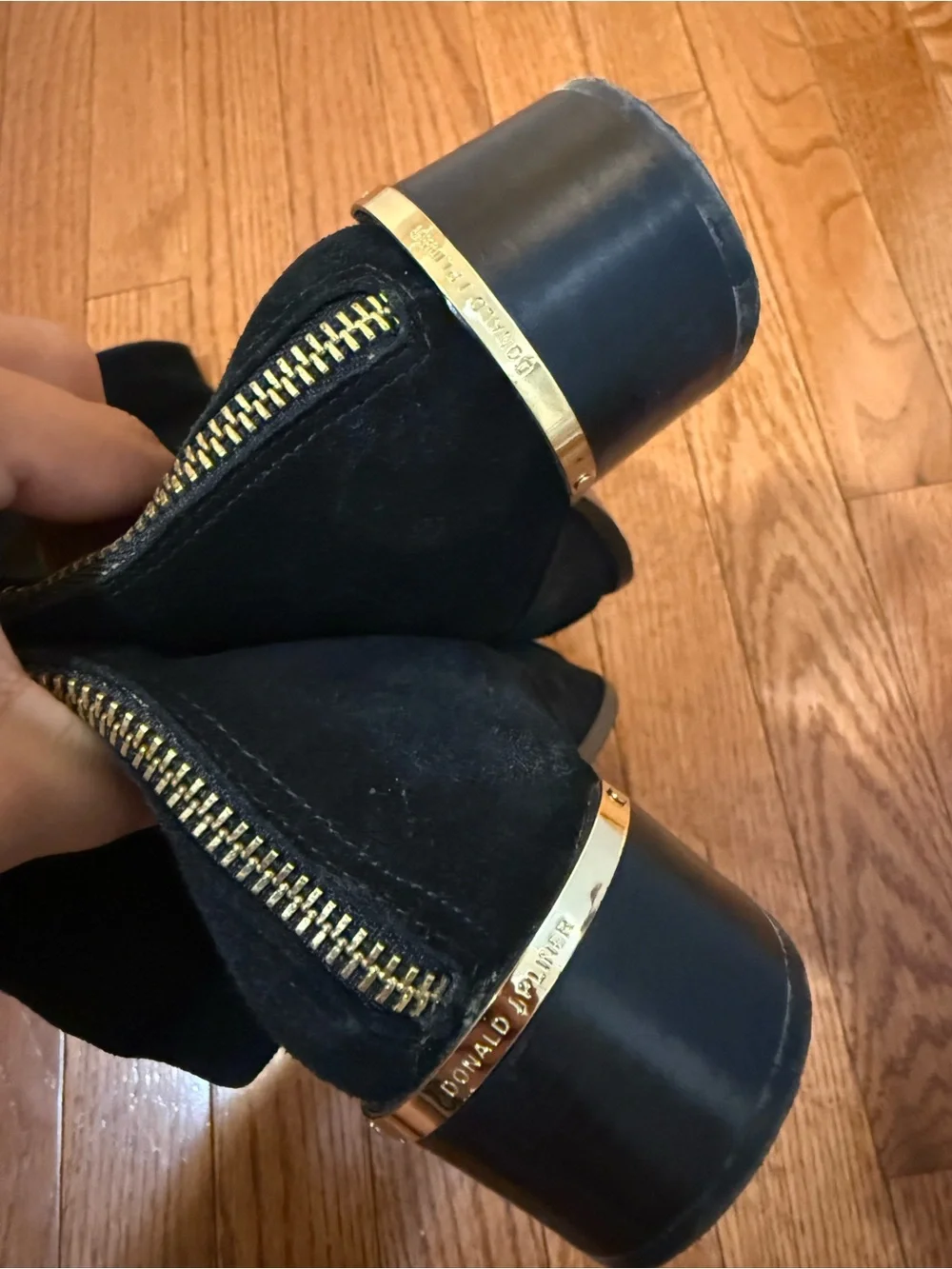 Donald J. Pliner Black Over-the-Knee Suede Boots